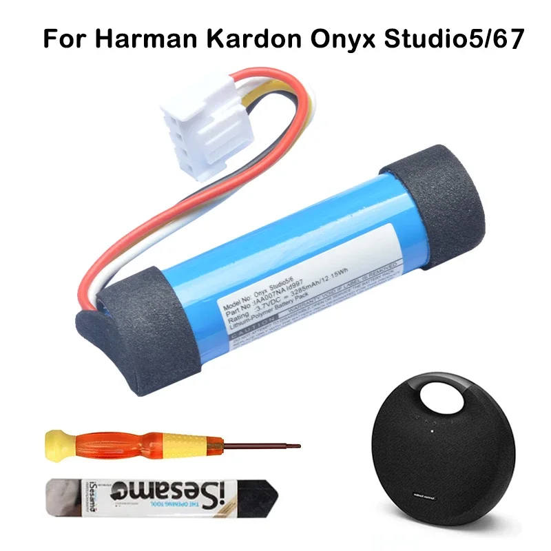 3.6 فولت ع.ح فولت ع 633496 ID997 LI11B001F ICR22650 استبدال البطارية ل هارمان كاردون أونيكس ستوديو 1 2 3 4 5 6 7 سمّاعات بلوتوث #5