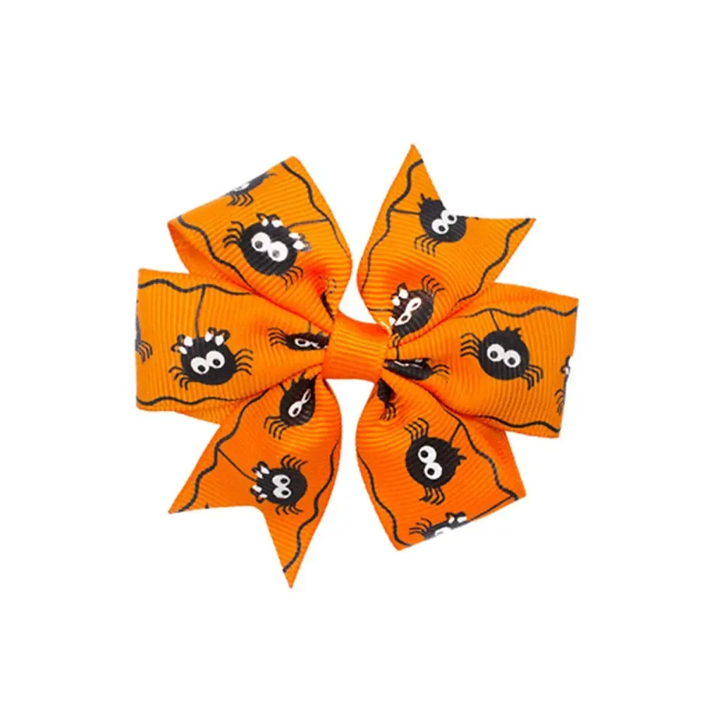 

Креативный скелет, заколка для волос с бантом на Хэллоуин, летучая мышь, паук, тыква, заколка для волос, кошка, корейский стиль, летучая мышь, зажим в виде утконоса для женщин/детей