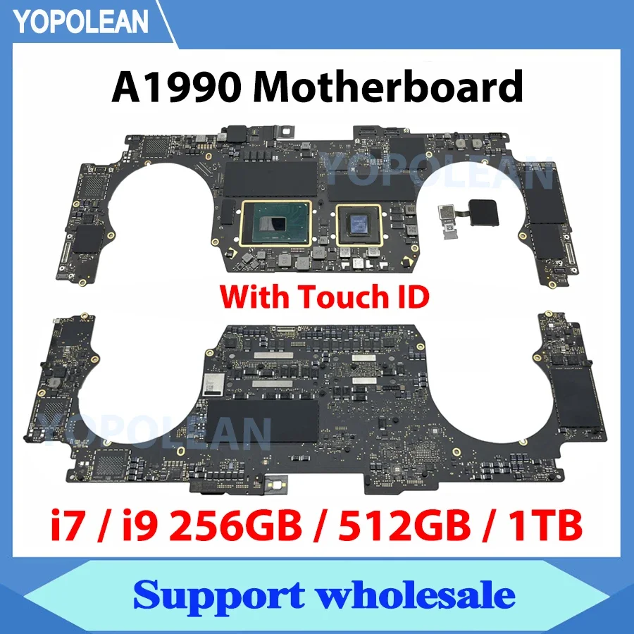 Original A1990 Logic Board With Touch ID For Macbook Pro 15