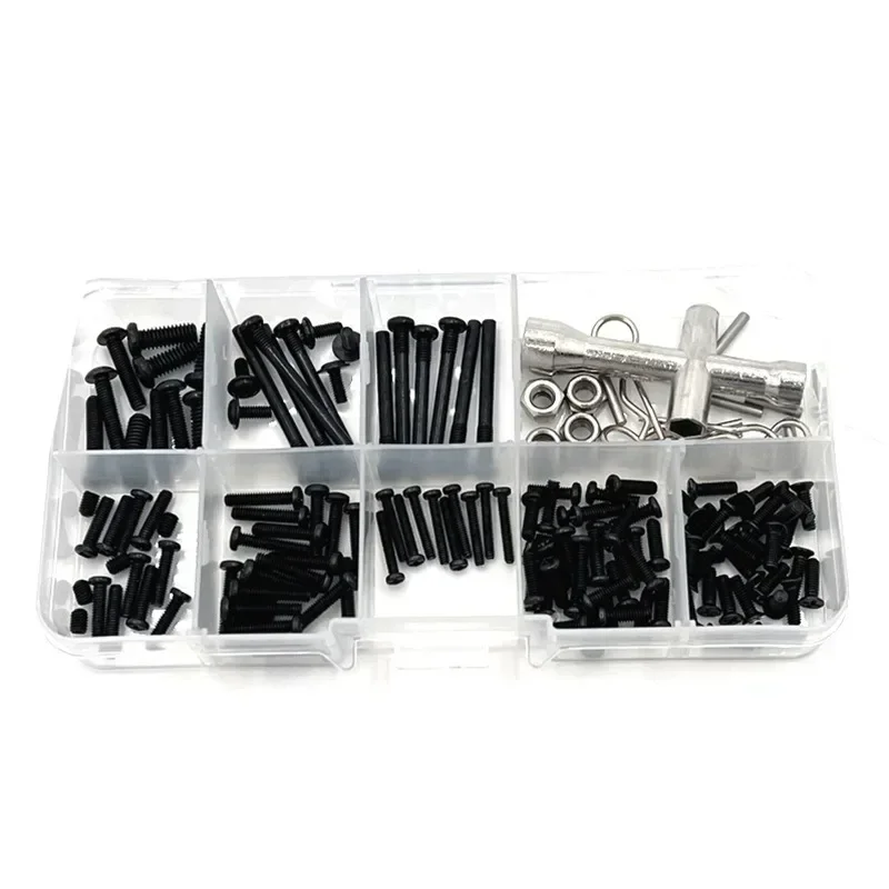 Suitable for Meijiaxin 14209 14210 RC Car Screw Tool Box, Maintenance, Modification of Special Multi-type Screws, Tire Wrenches