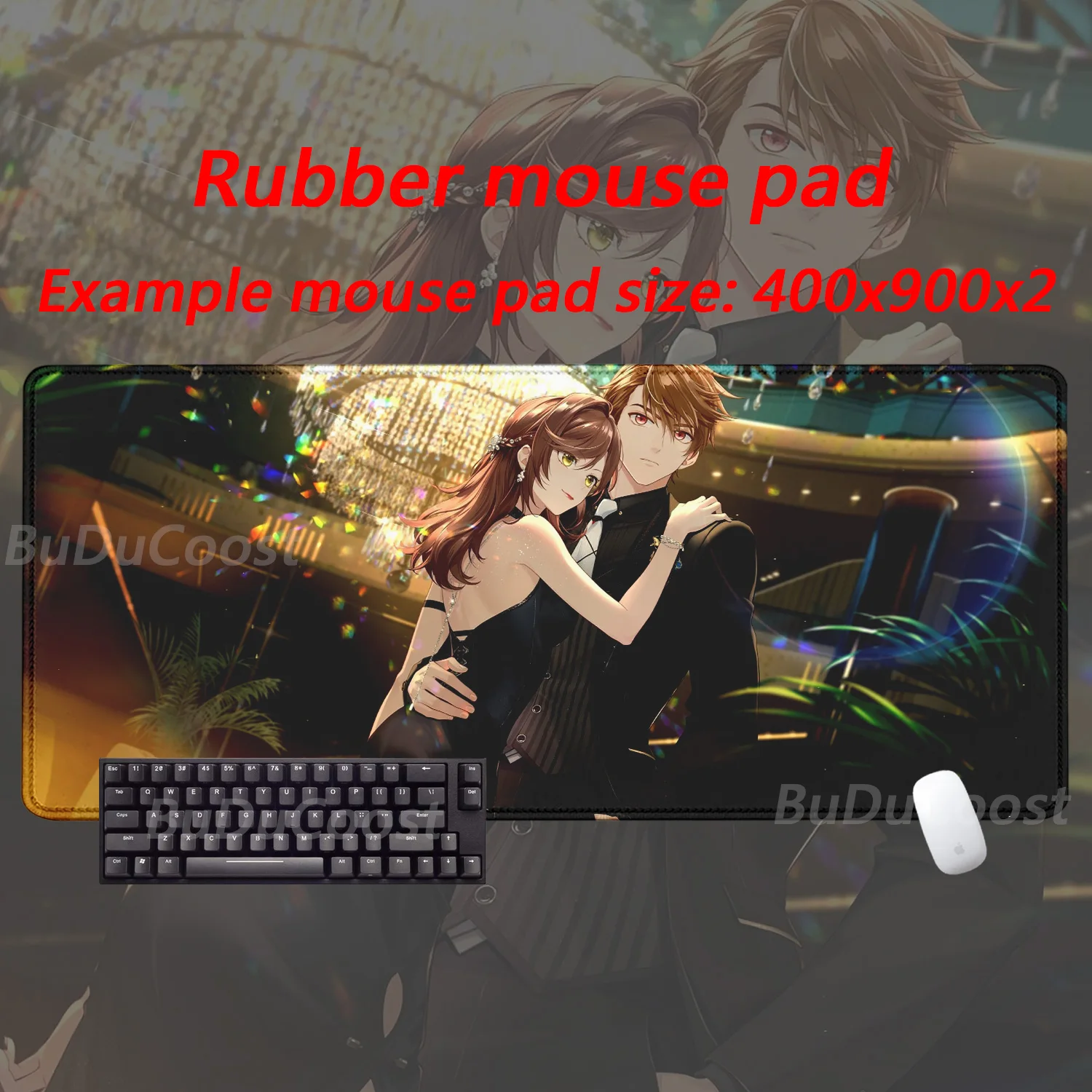 Many people like it Tears of Themis High definition printing Mechanical Keyboard XXL Locking Large games accessories Mouse pad