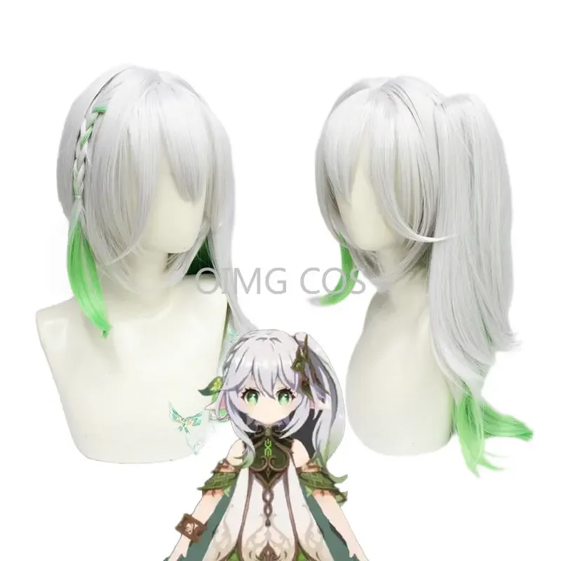 Genshin Impact Nahida Cosplay Wig Anime Halloween Costumes for Women Game