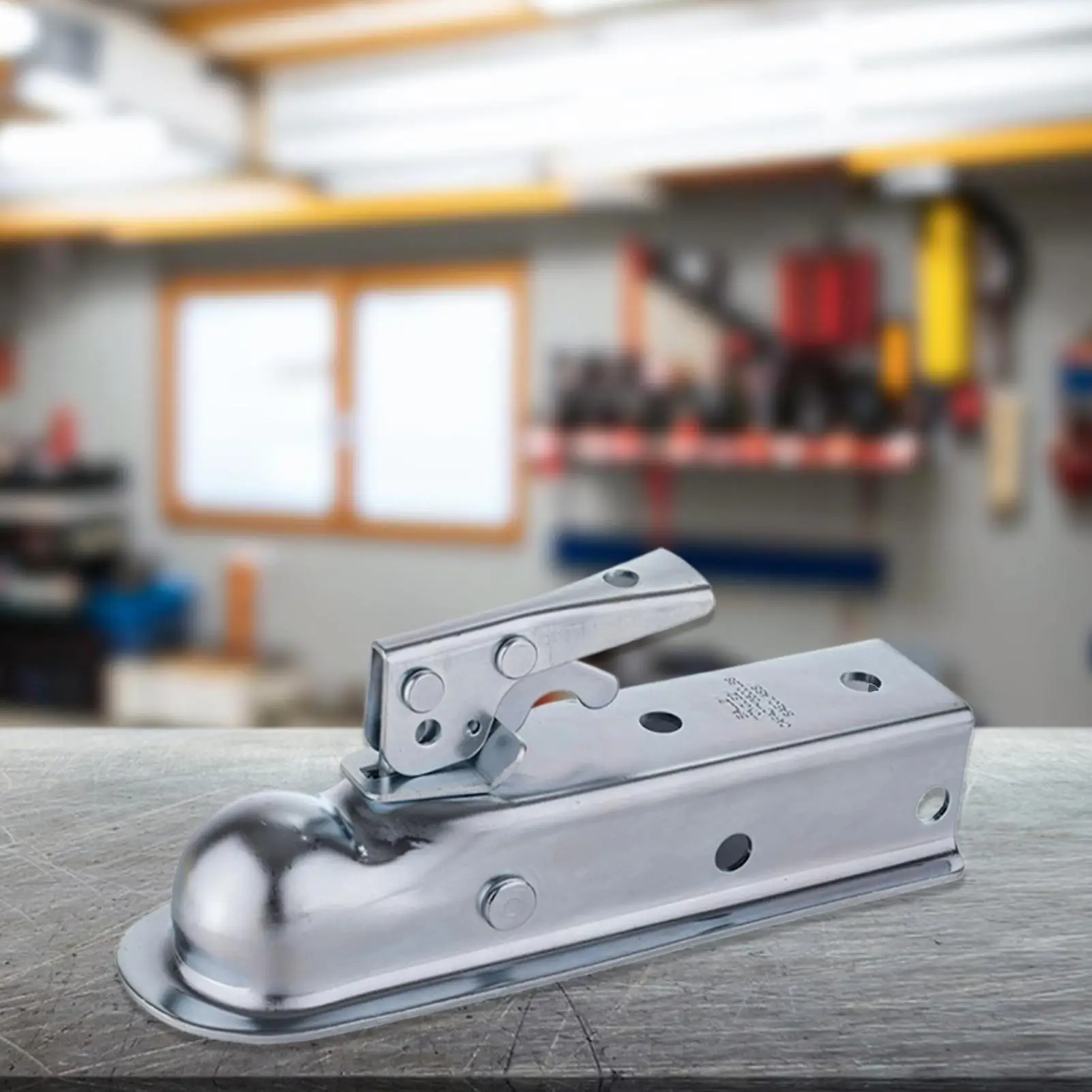 Universal Trailer Coupling Hitch Pressed Steel For Unbraked Trailers Trailer Hitch Towing Coupler Mount Camp Caravan Accessory