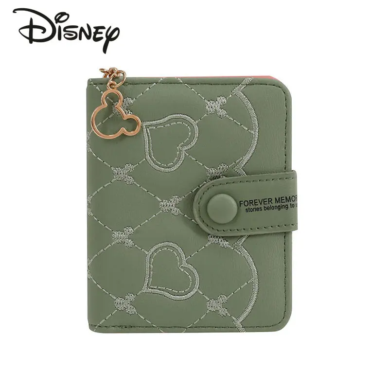 Disney Mickey New Women\'s Zero Wallet Fashion High Quality Short Wallet Cartoon Retro Casual Multi Functional Mini Women\'s Bag