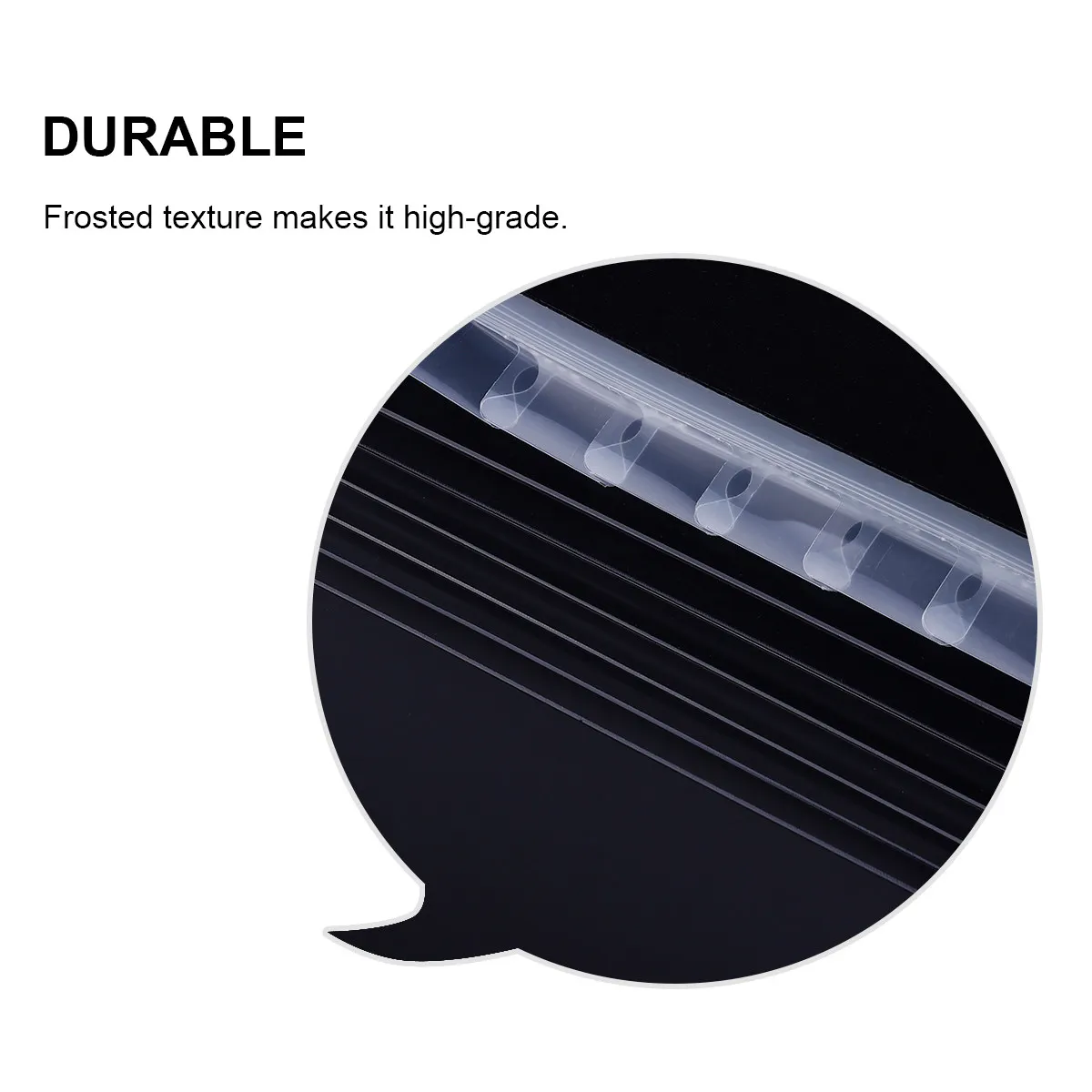 

1 pc A4 Folder Black Pp Plastic Frosted Document Organizer Clamshell Design File Storage For Office Home Use Accordion