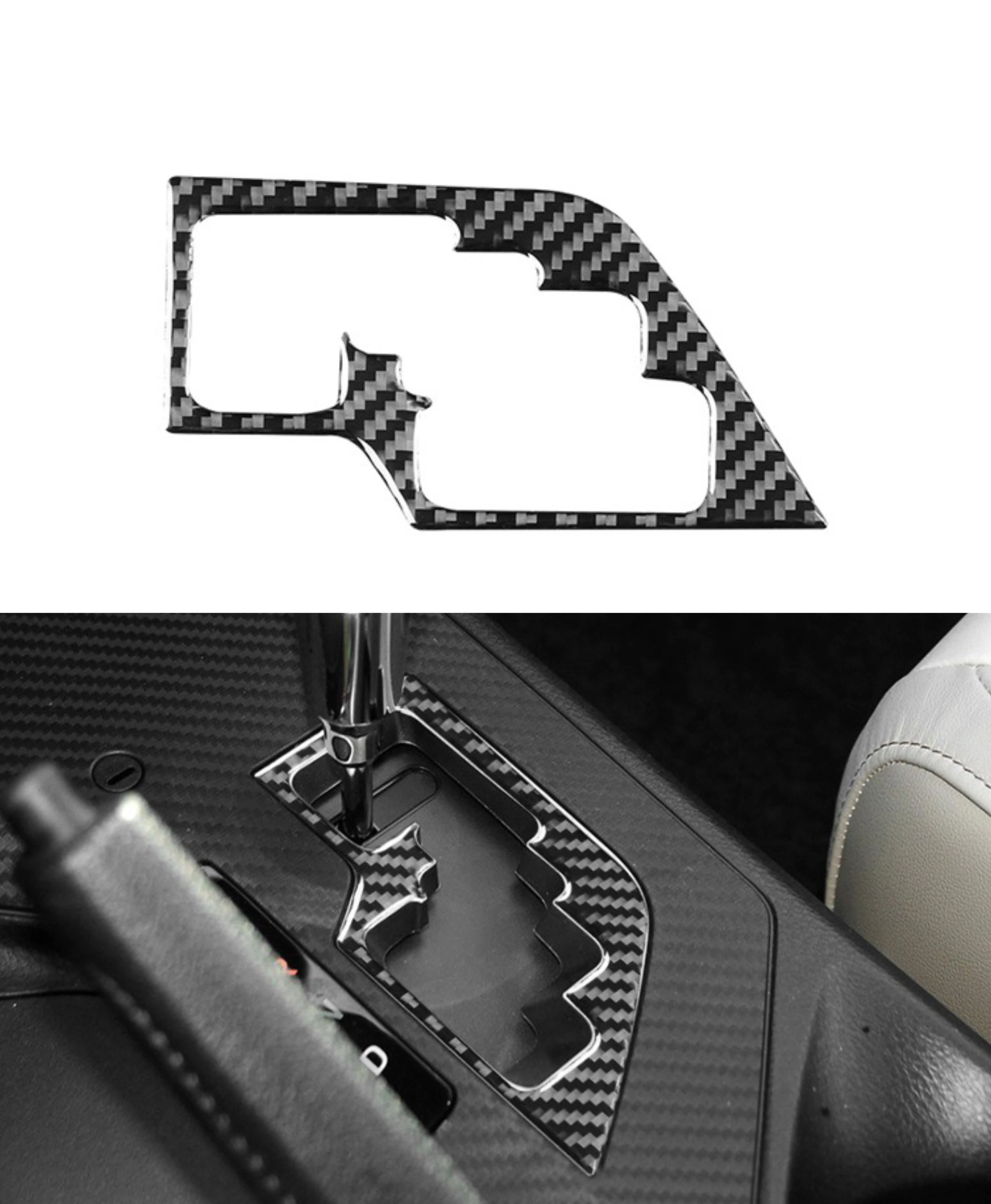 

Car Gear Shift Panel Cover Trim Sticker for Toyota RAV4 2013 2014 2015 2016 2017 2018 Carbon Fiber Interior Accessories