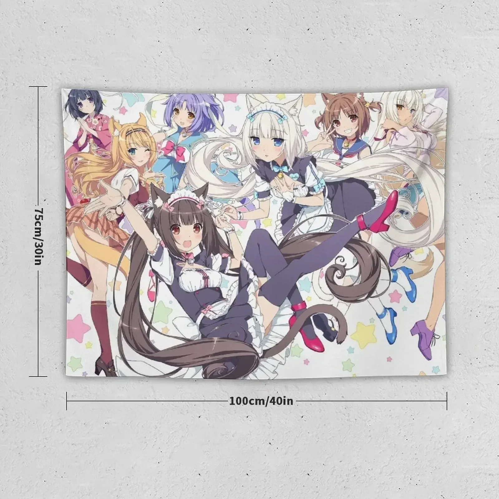 Nekopara 3 Tapestry Bed Room Decoration Wallpapers Home Decor Outdoor Decor Wall Tapestries Tapestry