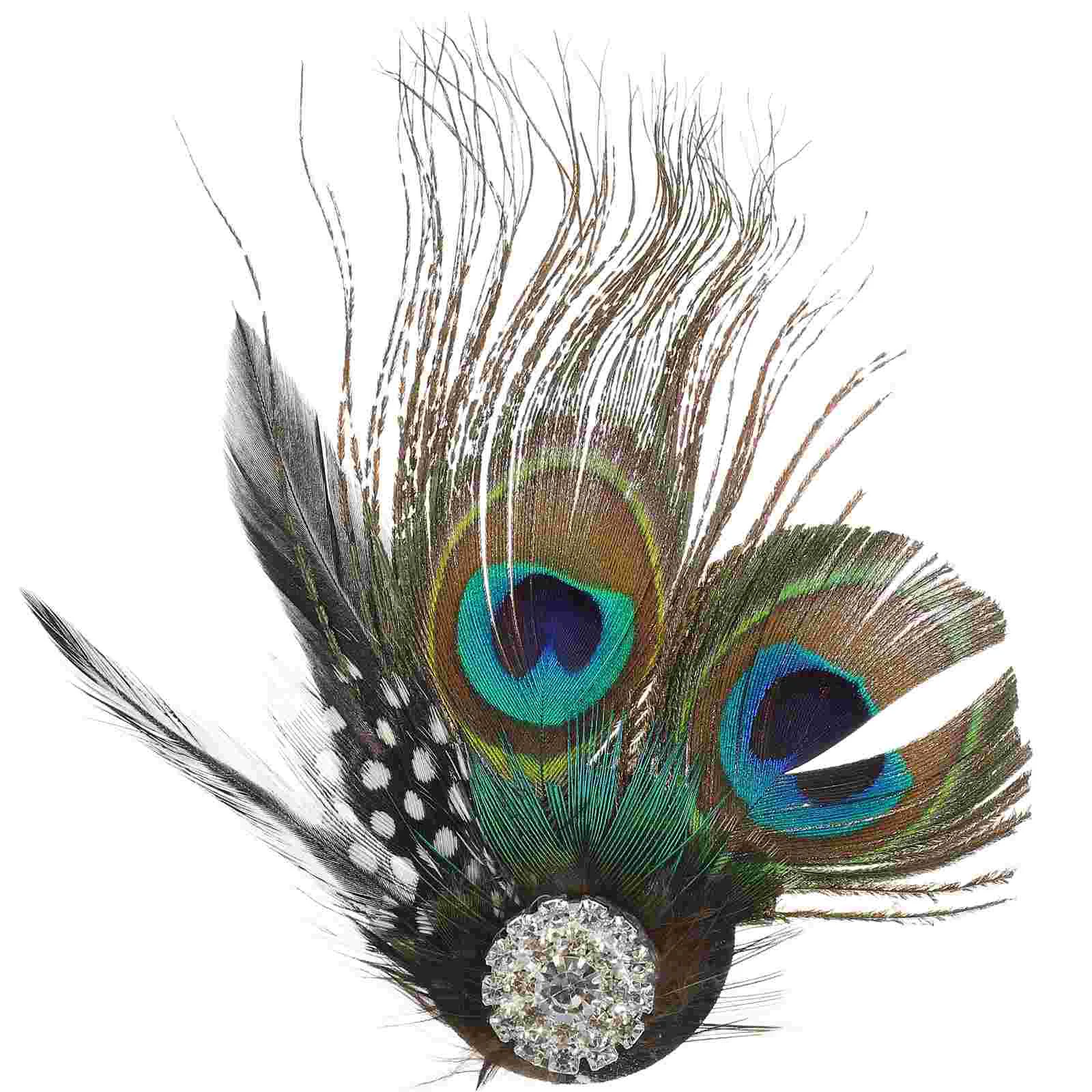 

Hair Accessories for Girls U154-1 Beautiful Peacock Decor Clip Pin Folk-custom Women's