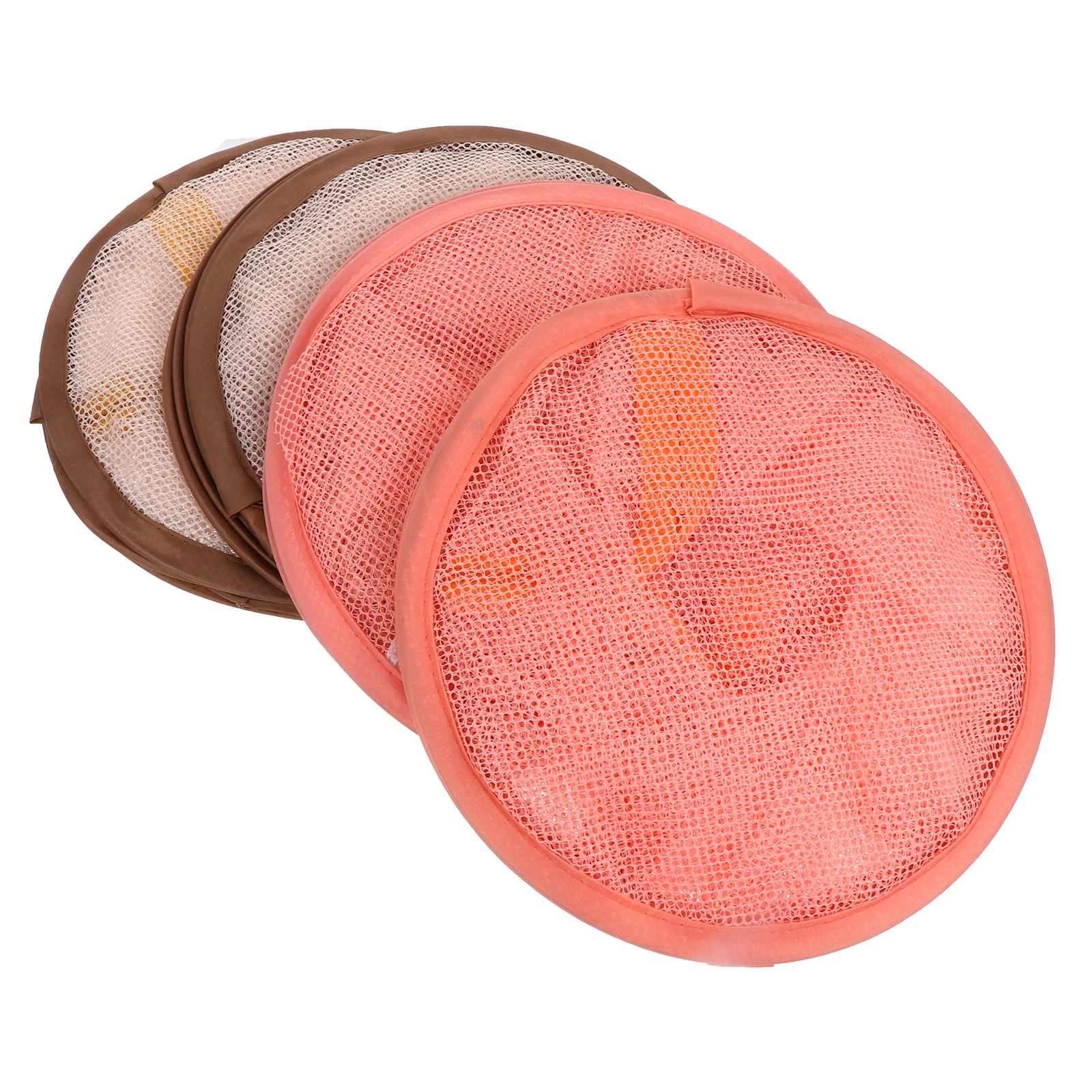 

4 Pcs Three Tier Mesh Laundry Baskets Steel Wire Hanger Net Foldable Clothes Dryer Socks Storage ganizer Large Capacity Safe