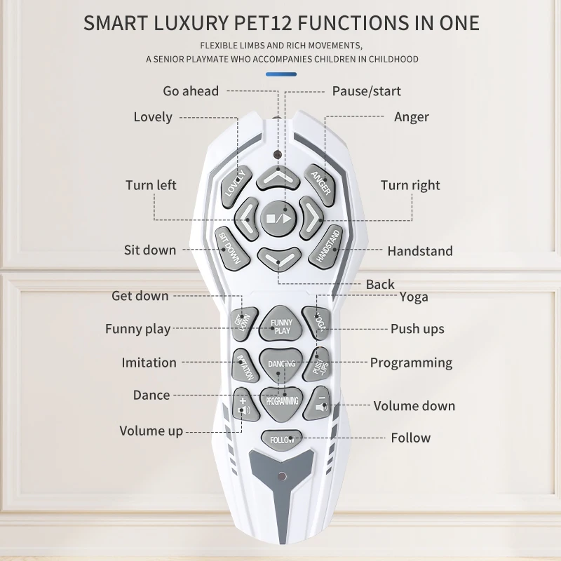 Intelligent RC Robot Dog Remote Control Programming Stunt Dog Music Dancing Electric Wireless Toys for Boys Kids Christmas Gifts