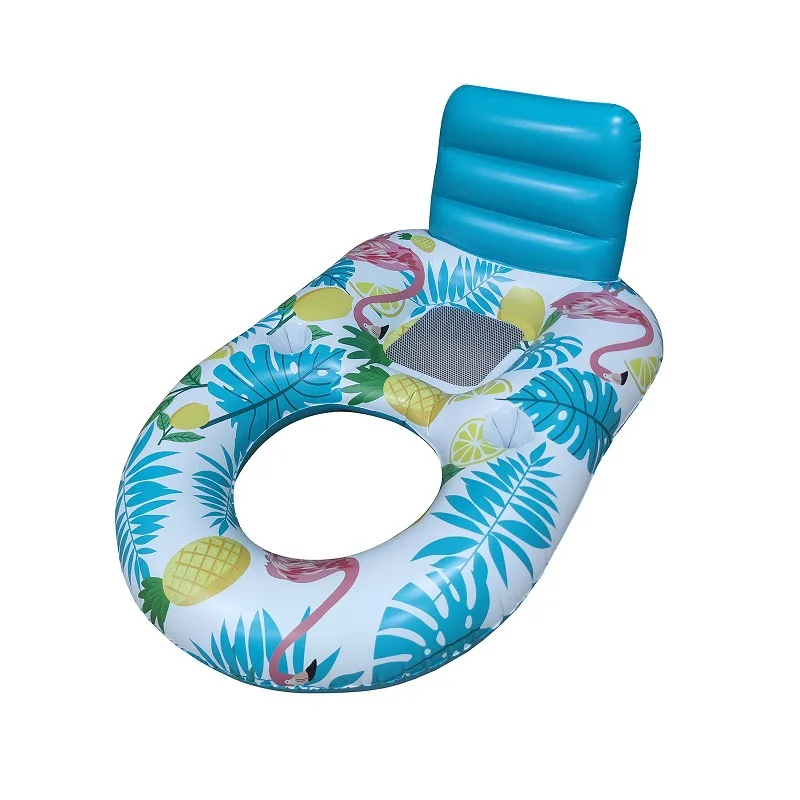 Sunbathing Tanning Pool Water Slide Sunshade Seat Adult Lounger Inflatable Double Floating Bed Water Float