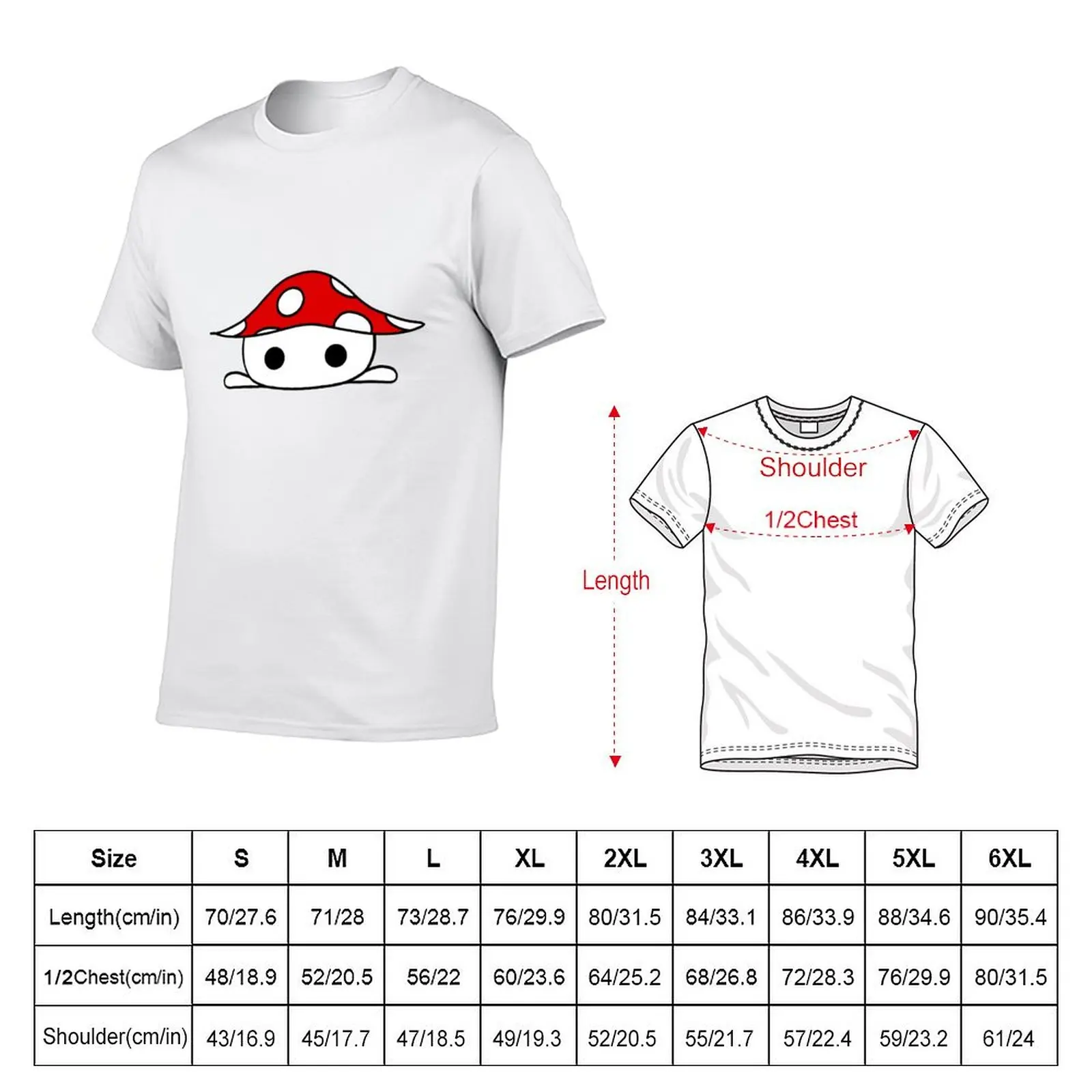 Lil 'Shroom T-Shirt Large Size Short Sleeve T-Shirt
