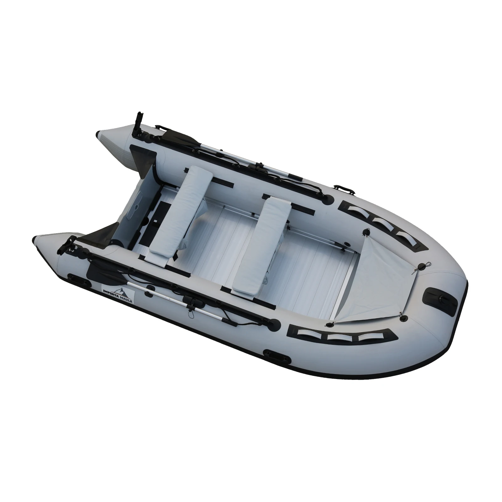 Qingdao Haohai 3.8 متر تجمع Hypalon الرياضة المقصورة كروزر جامدة الركاب البلاستيكية الصيد قارب قابل للنفخ للمياه