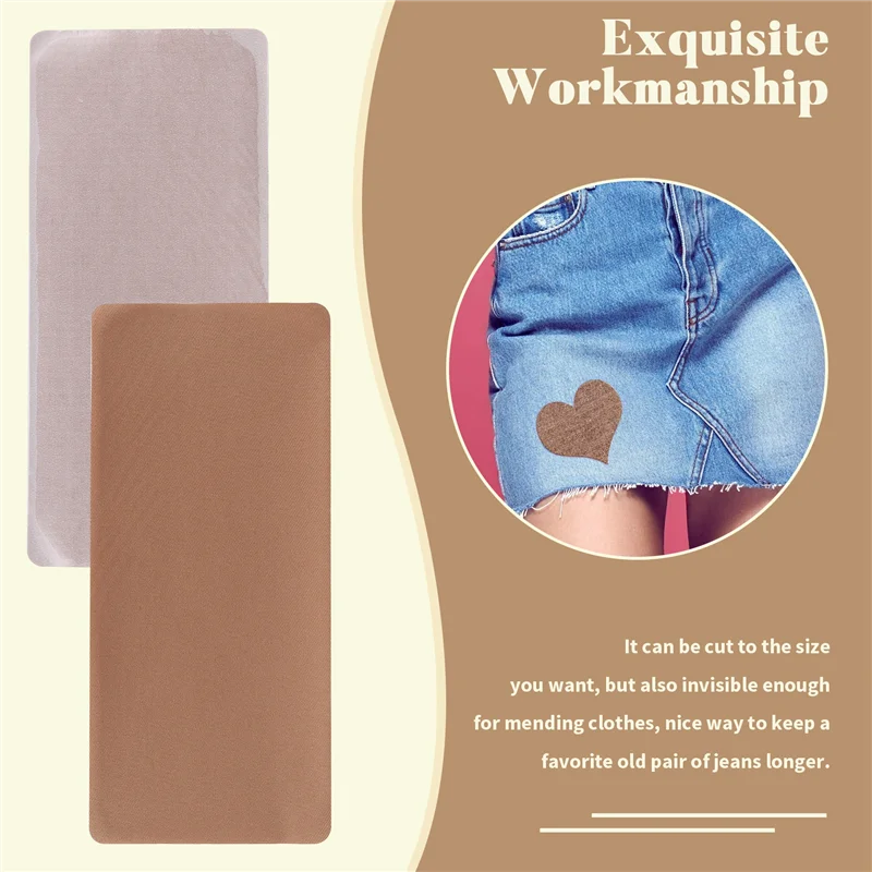 A59E-15 قطعة قماش إصلاح الحديد 4.92X11 بوصة حديد على الملابس بقع الحديد على طقم تصليح لإصلاح ثقوب جيوب السراويل