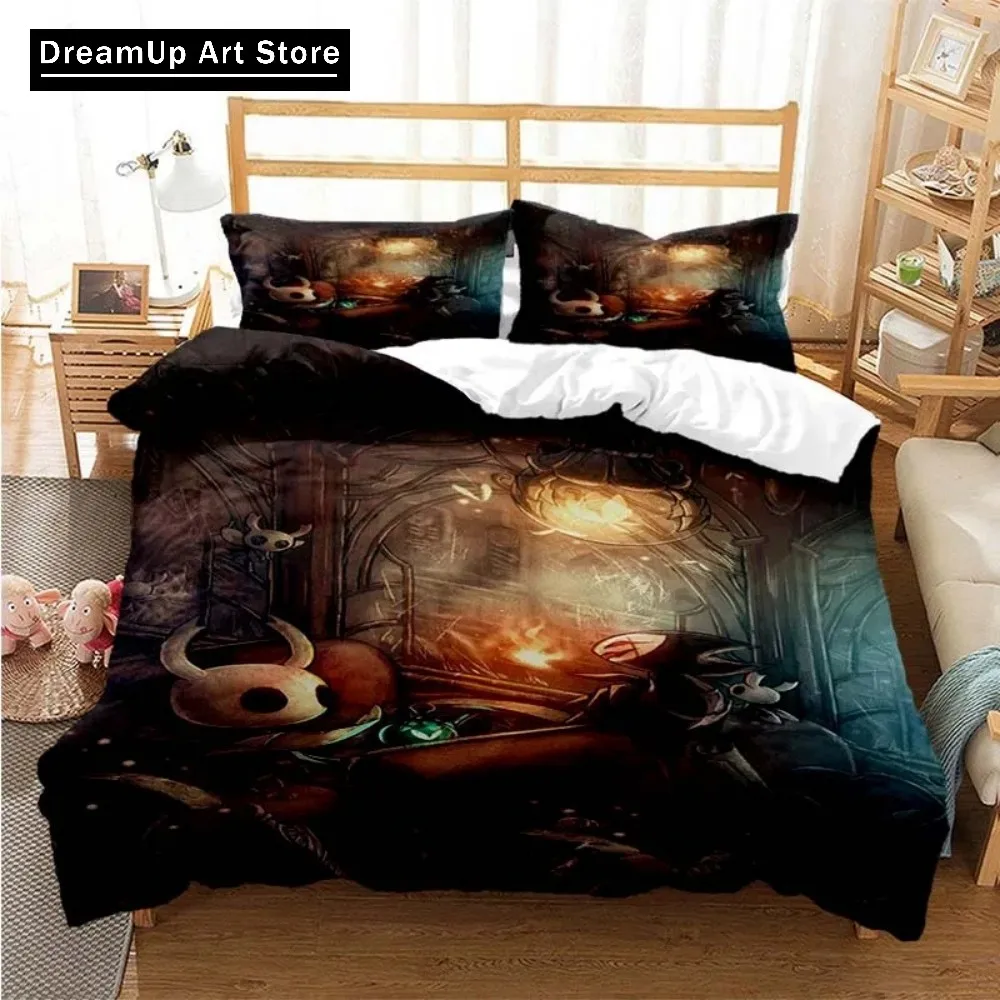 3D Print Fashion Hollow Knight Duvet Cover Bedding Set Bed Set Quilt Cover Twin Single Full Queen King Size Boys Adult Home Text