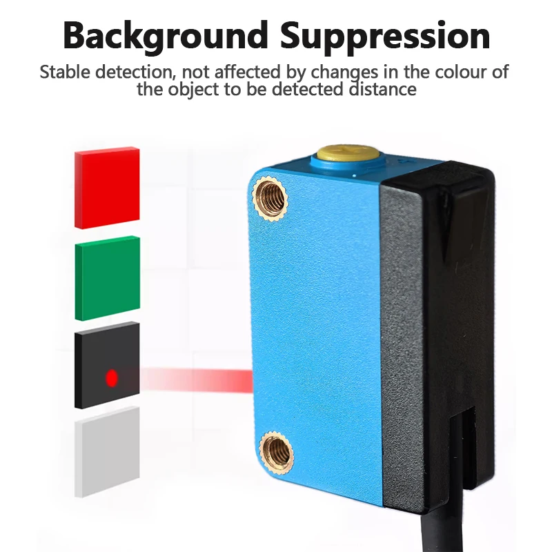 GTB6-N1212 GTB6-P1212 Photoelectric sensor Unlimited by colour Adjustable detection distance 300mm PNP NPN