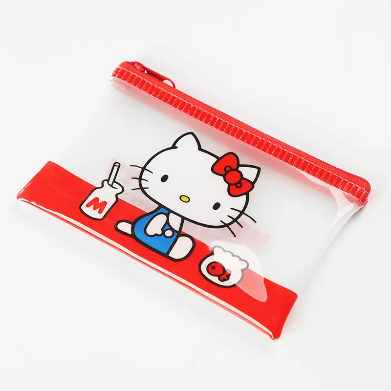 Sanrio Hello Kitty Y2K Cartoon Storage Bag Pvc Waterproof Bag Girl Heart Money Bag Sweet Cute Storage Bag Gift for Kid