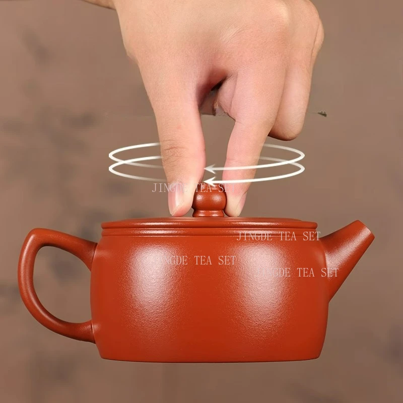 

300ml Yixing purple clay teapot handmade orange peel large capacity Fengming teapot household kung fu tea set