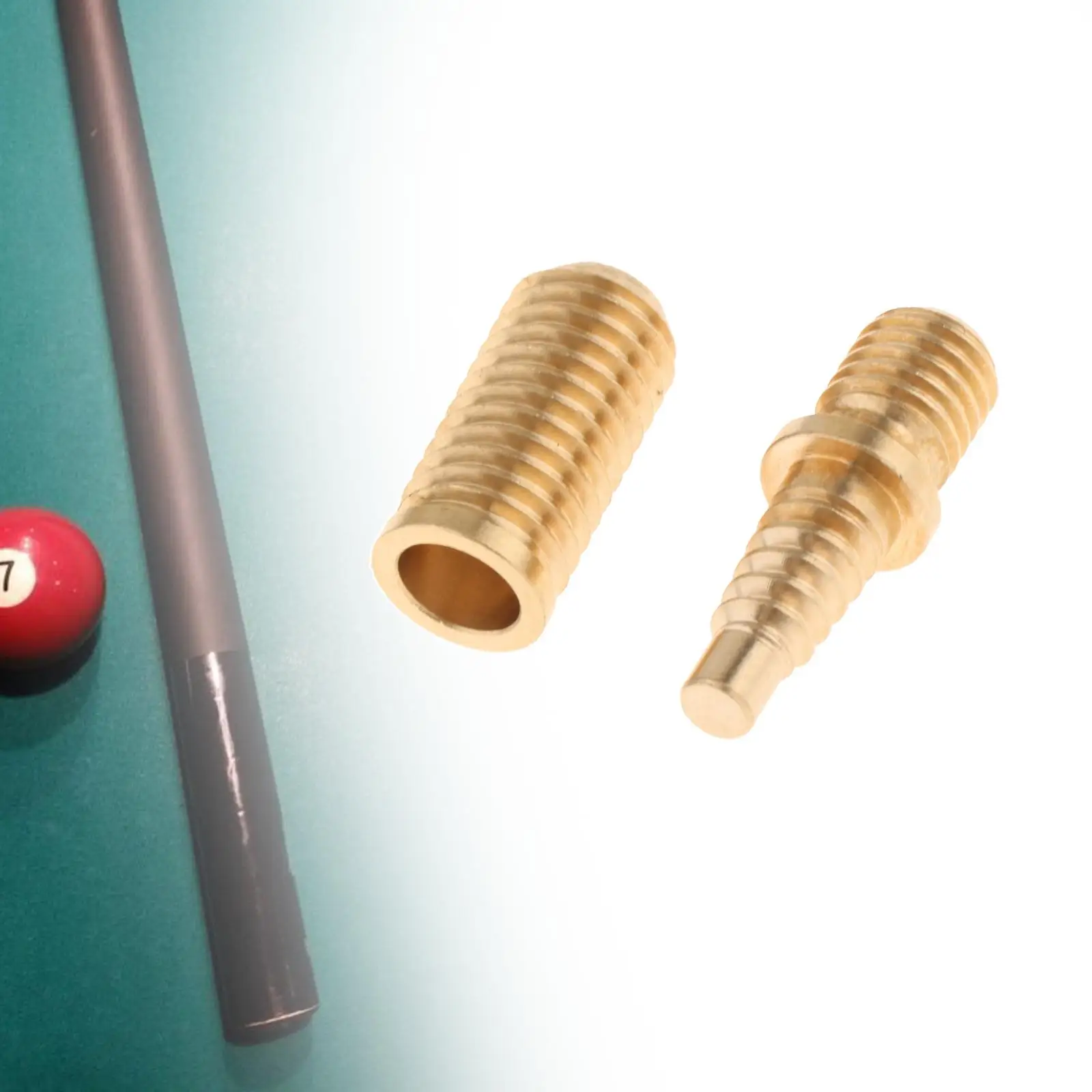 2X Pool Cue Joint Screw Billiard Extension Screws Part Brass Billiard Cue Screw