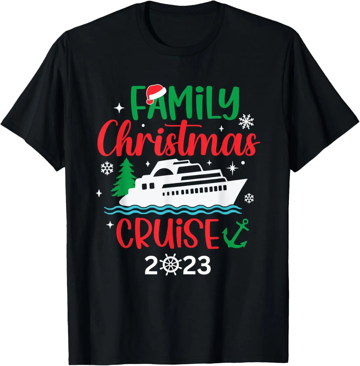 

Family Christmas Cruise 2023 Funny Boat Trip Merry Cruisemas T-Shirt