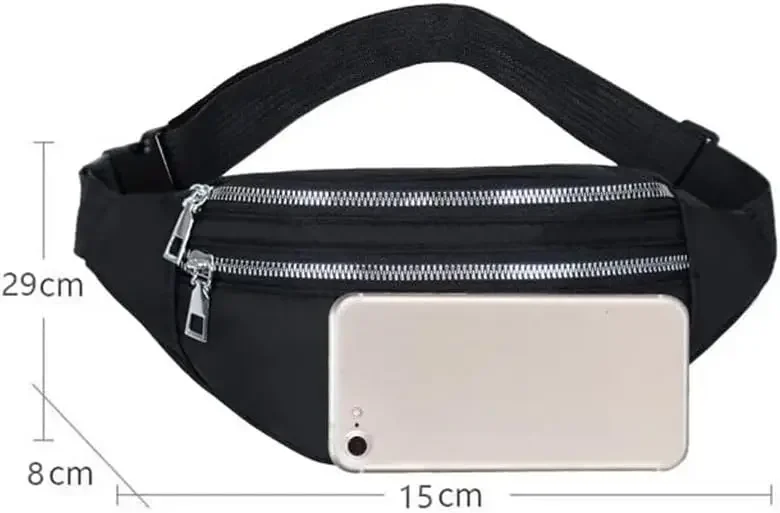 Picture 4: Women's Sports Waist Bag Waterproof e Phone Mens Large Capacity Diagonal Chest