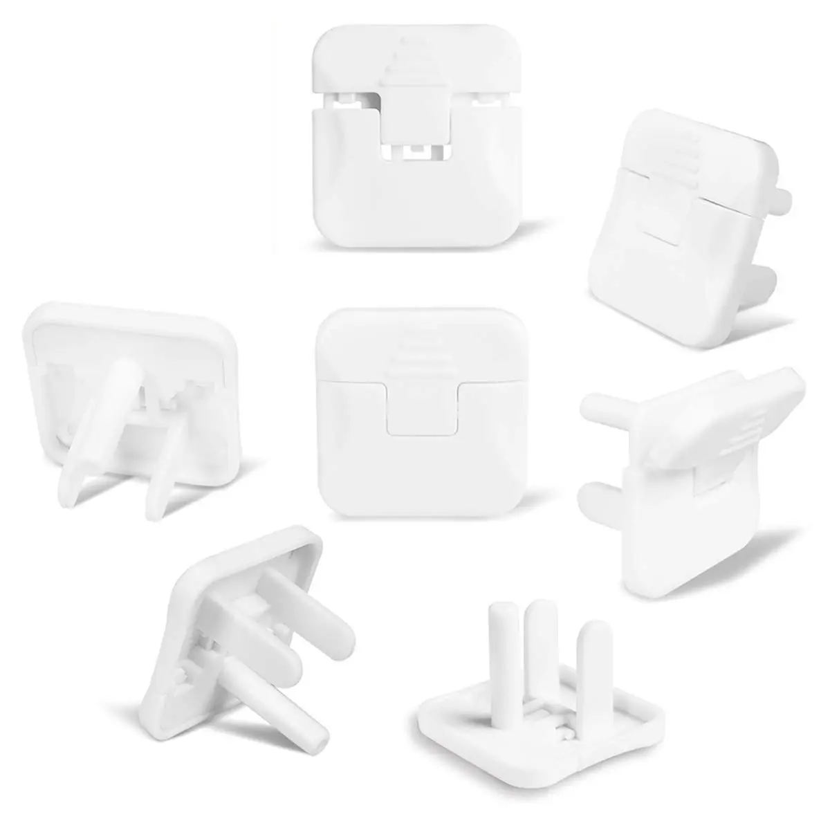 【Socket】 38pcs Outlet Covers White Child Proof Electrical Protector Safety Improved Baby Safety Plug Covers