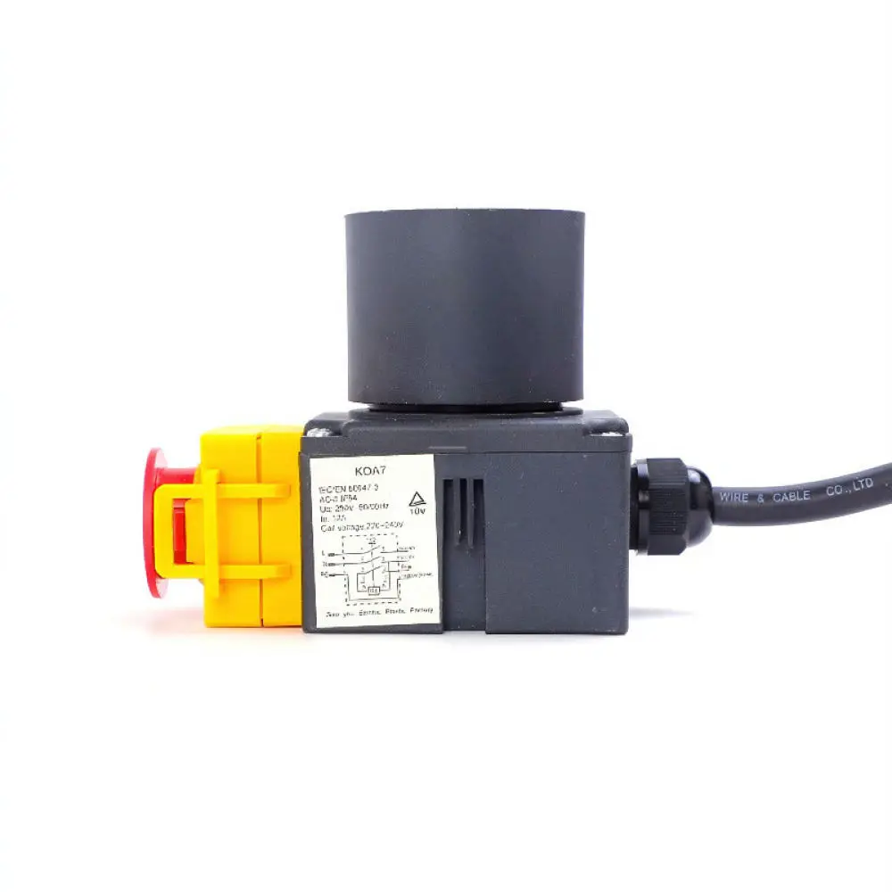 KOA5L DZ11B DZ-6 Electromagnetic Safety Switch 16A 250V IP54 Waterproof Power Failure Protection Tool For Woodworking Table Saw view 5