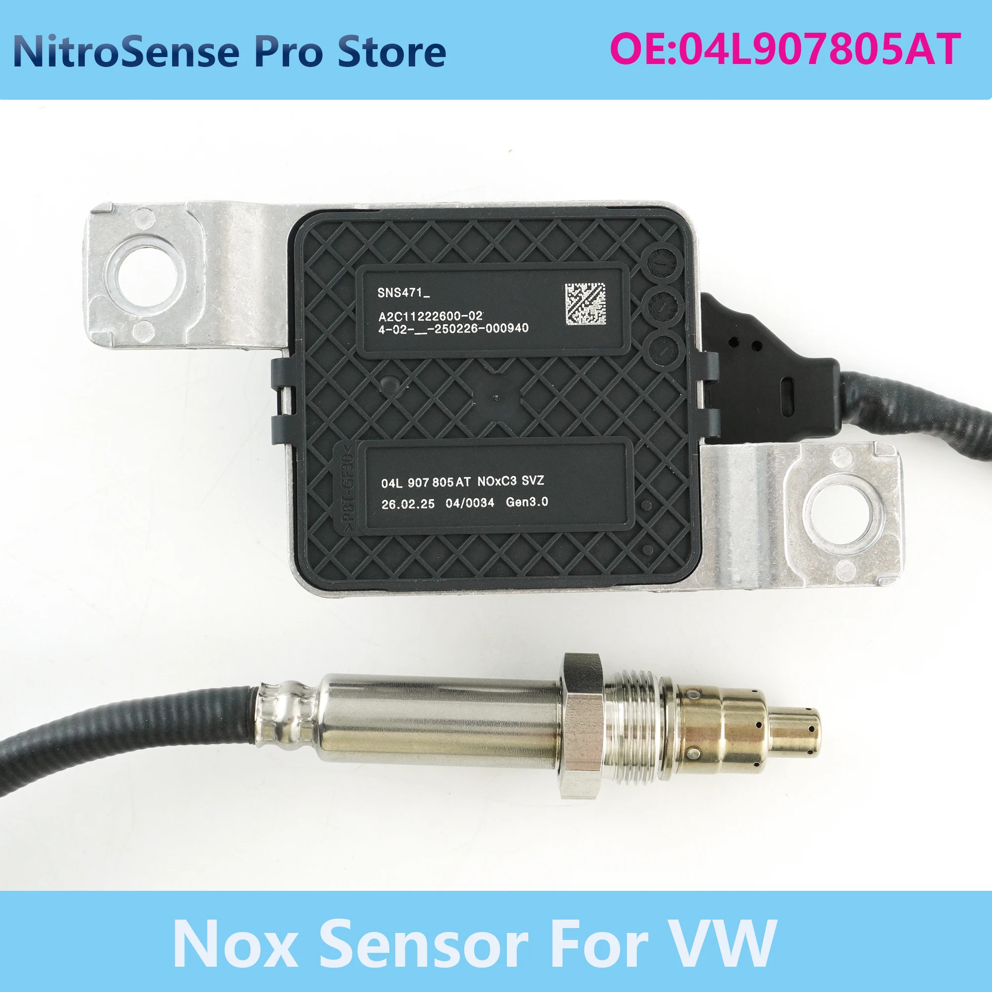 

Good Quality Of VW Volkswagen Caddy TDi 2015 - 2020 04L907805AT Car Nitrogen Oxide Sensor NEW NOX Oxygen Sensor Accessories