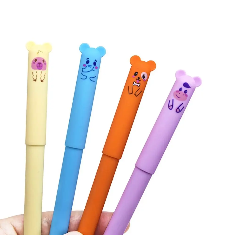 Nuovo disegno animale penna cancellabile 0.5mm inchiostro nero/blu penna gel ad asciugatura rapida strumento di scrittura penna per studenti regalo per studenti