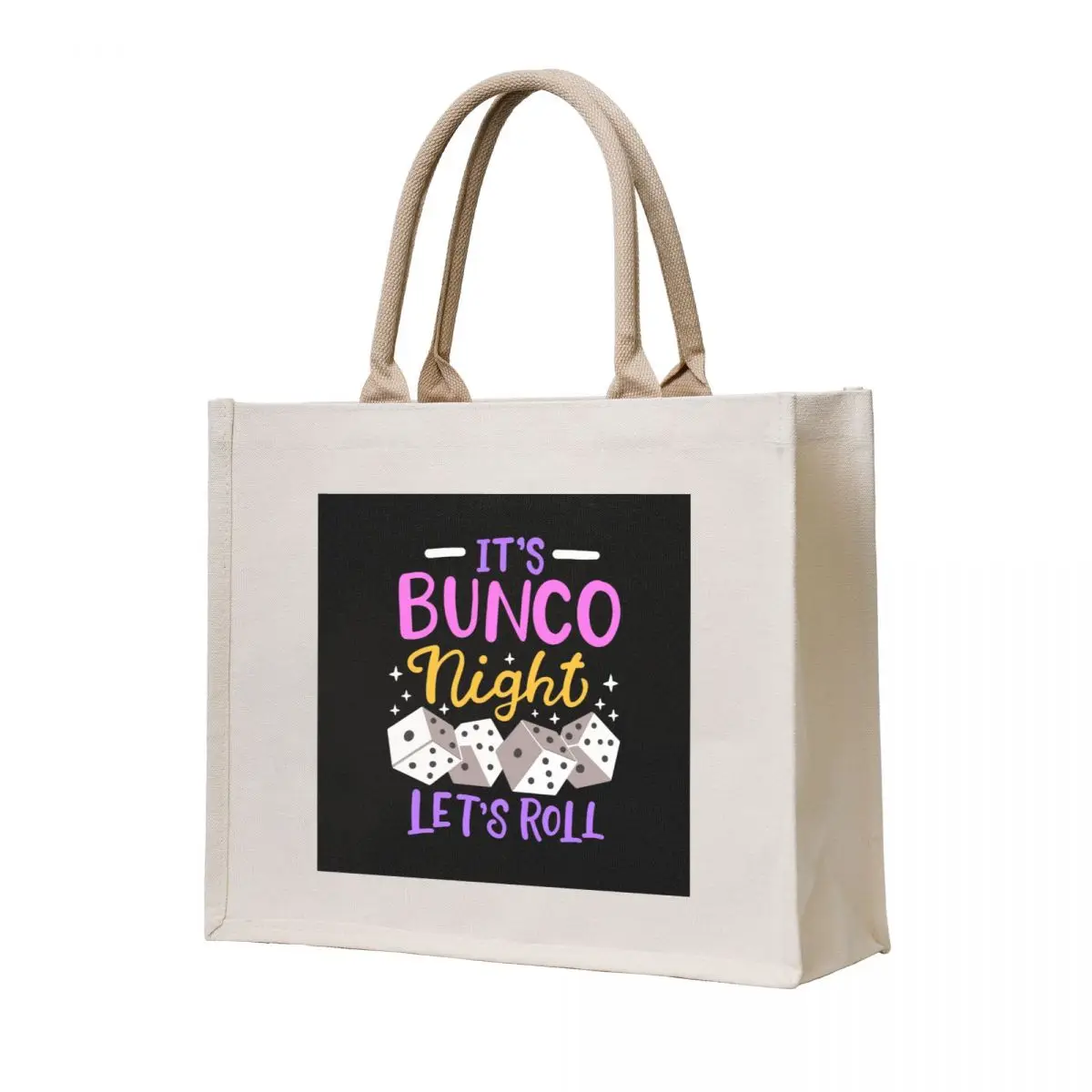 

It's Bunco Night Bunco Tote Bag cute pouch bag ecological bags eco pack bags woman 2025