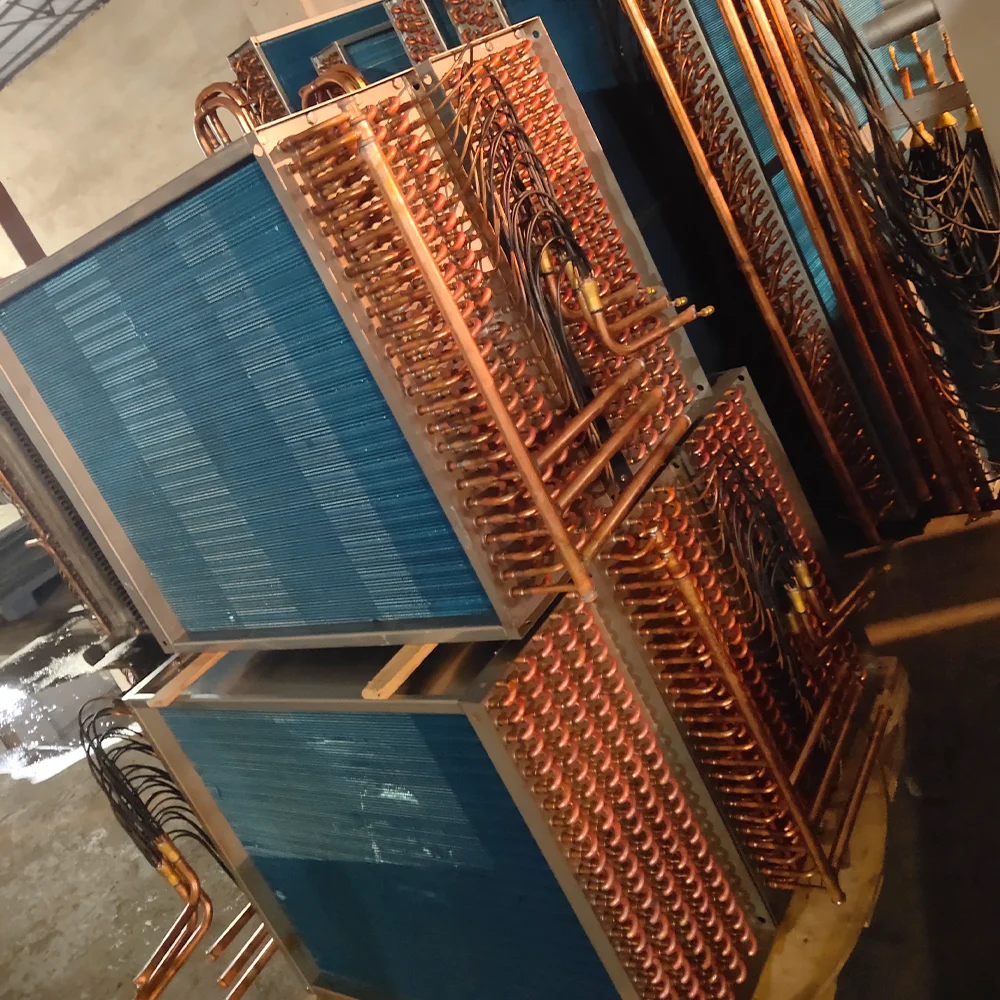 اختبار قاسي العلامة التجارية النحاس أنبوب الزعانف المبخر التبريد أجزاء التبادل الحراري تخصيص شهادة ISO #6