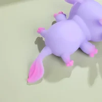 1/4pcs Axolotl Squeeze Ball Cute Fish Relax Cartoon Antistress Squishy Stress Relief Slow Rising For Adult Kids Stretch Toys 5
