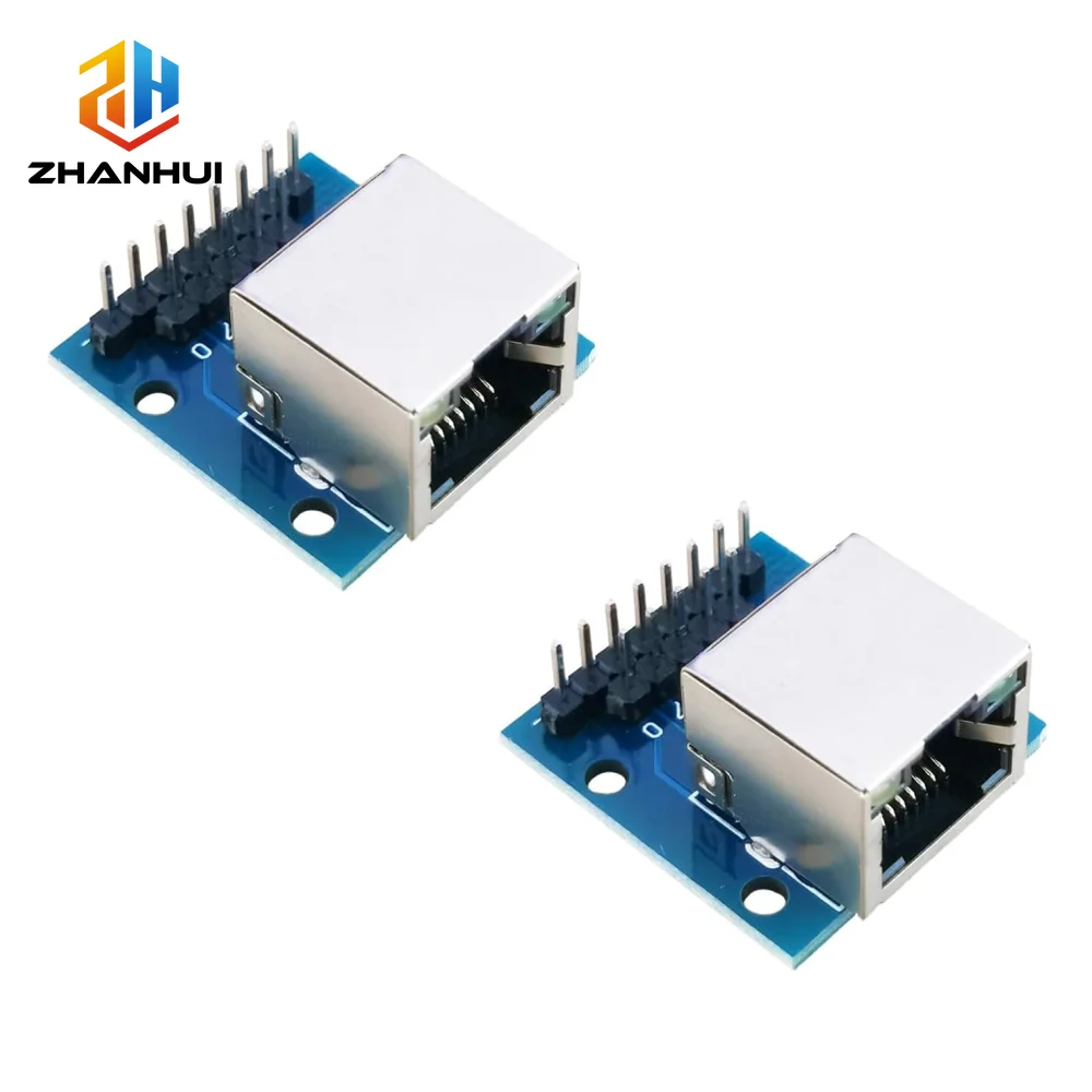 1/2/5PCS RJ45 Breakout Board with LED Indicators 8P8C Female Socket Adapter Test Board with Pin Headers for Network Projects
