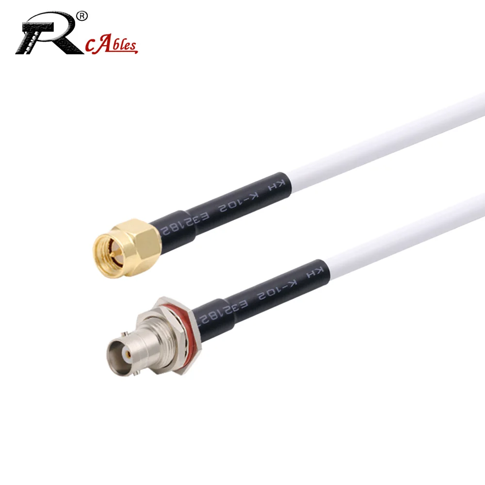 

RG58 Cable Waterproof BNC Female Jack to SMA Male Plug 50Ohm RF Coaxial Extension Cable Connector Adapter RF Jumper Pigtail