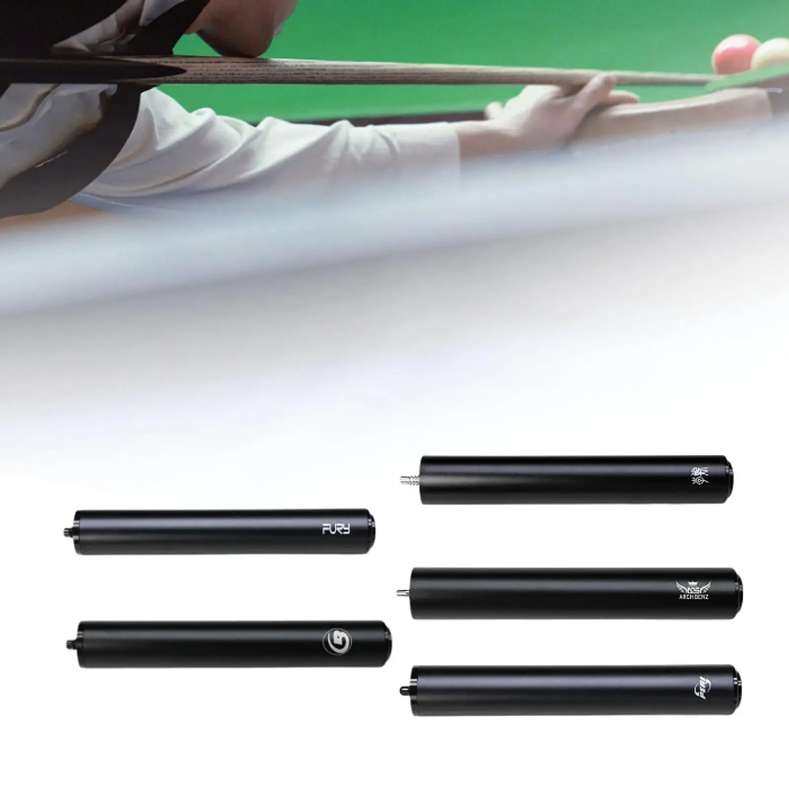 

Pool Cue Extender Billiards Cue Extension Tool for Adults Athlete Enthusiast