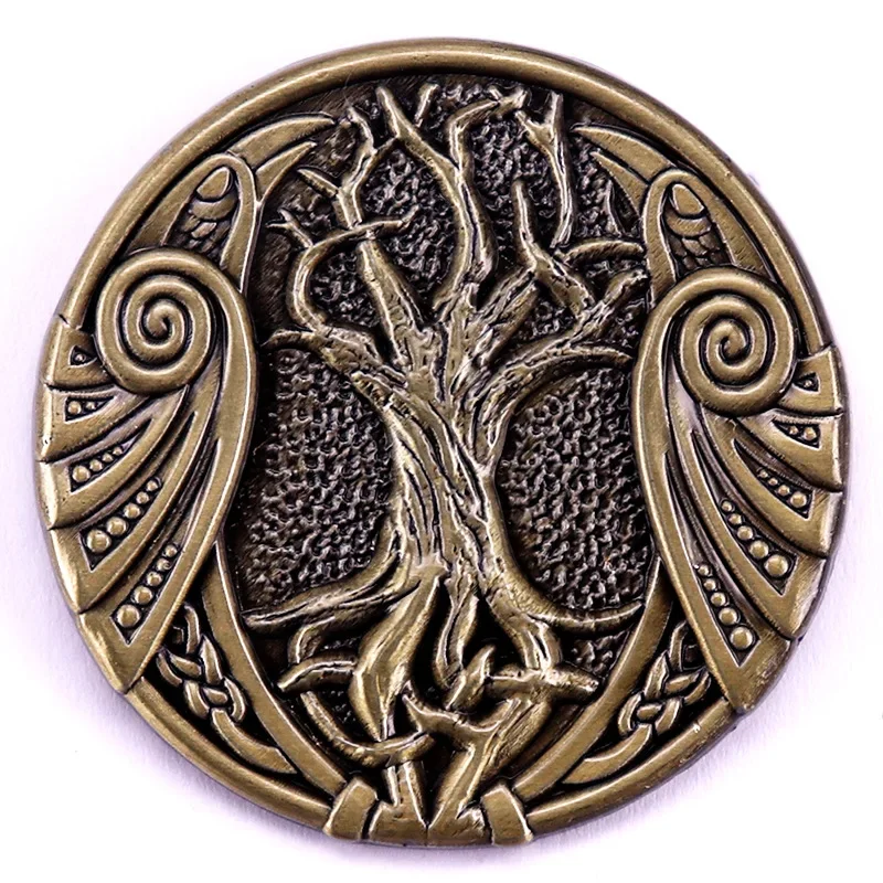 Celtic Tree Metal Emblem Fantasy Movie Series Exquisite Brooch Tree of Life Pin Backpack Accessories Gifts for Film Enthusiasts