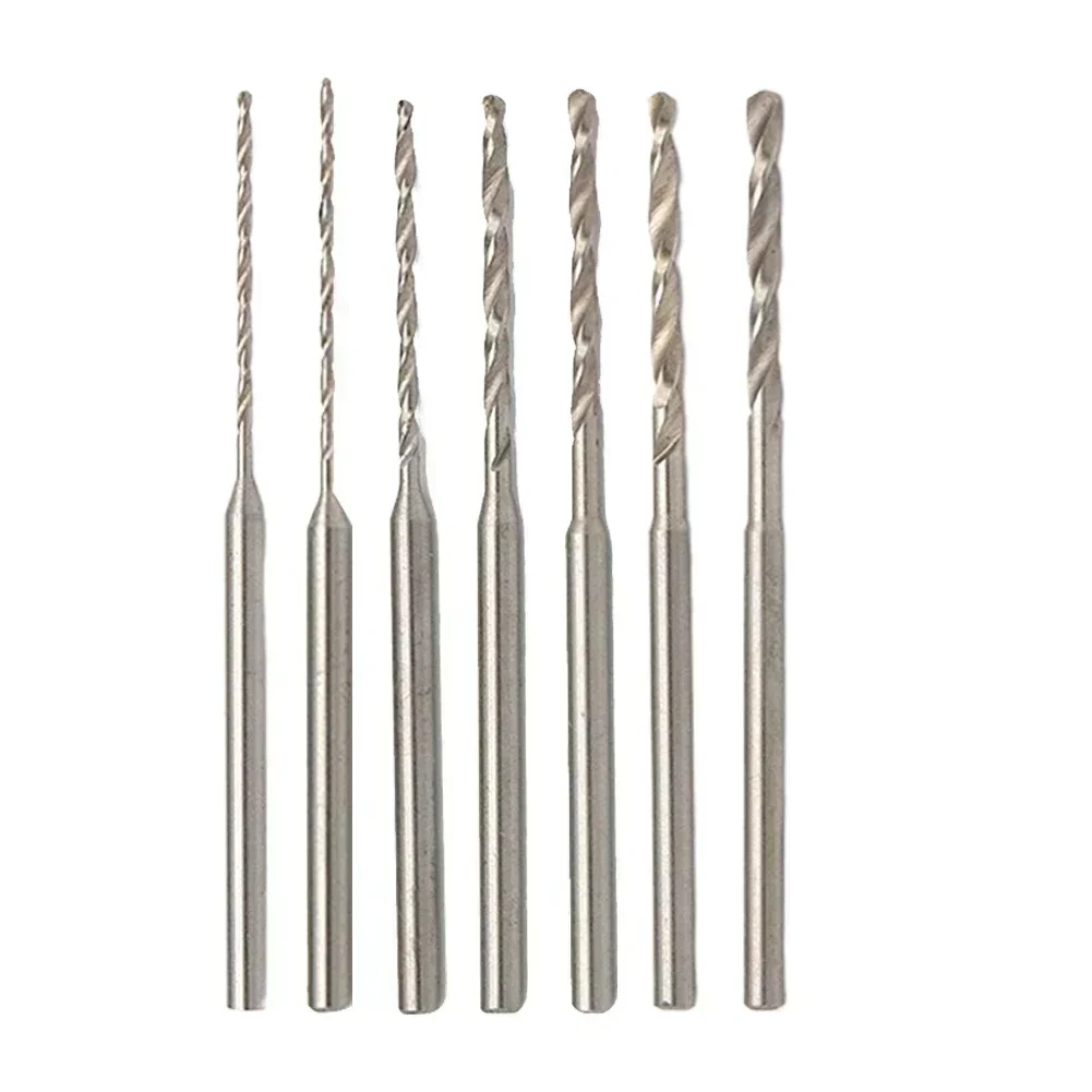 

7pcs 2.35mm Shank HSS Drill Bit Straight Shank Twist Drill Bits For Wood Jin Gang Linden Horn Amber Olive Walnut Drilling Hole