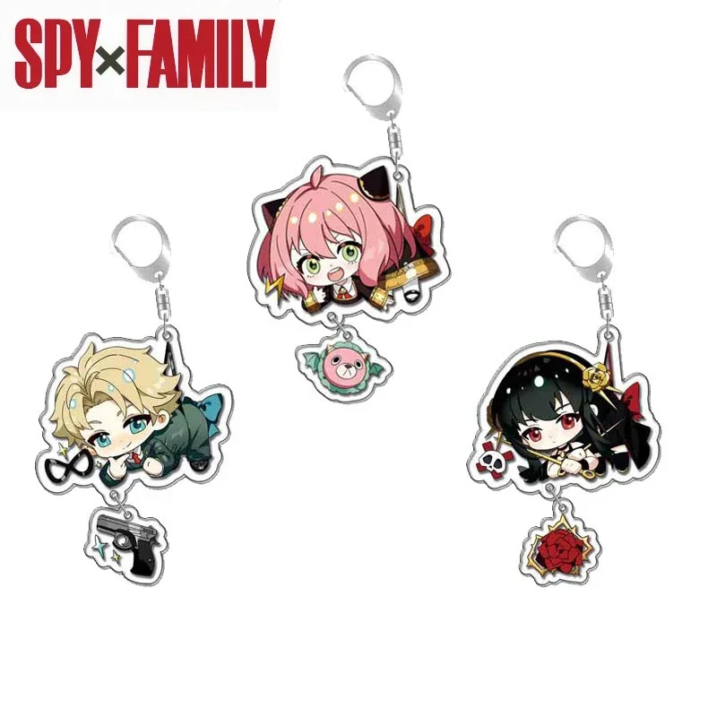 SPY × FAMILY Ania Lloyd Double Sided Keychain Cartoon Acrylic Keychain Pendant