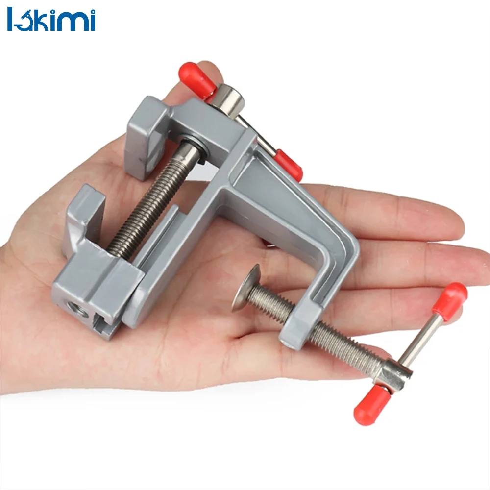 

Mini Bench Vise 3.5" Aluminum Multi-Functional Miniature Small Jewelers Hobby Clamp On Table Flat Pliers Tool Vice LK-AA119