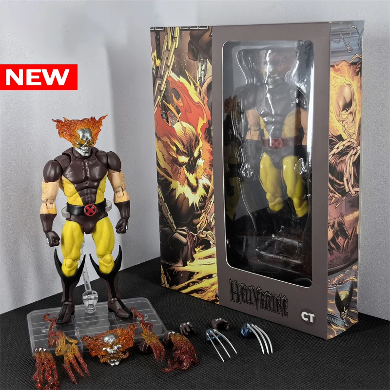 New Ct Toys Hellverine Figure Wolverine Mafex 096 138 X-Men Anime Action Figure Figurine Statue Model Customized Toys Kids Gifts