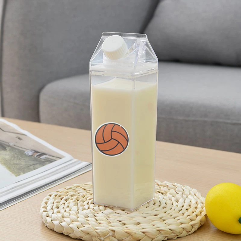 500ml man woman Water bottles cup female summer simple large-capacity portable male female students sports cute kettle bottle