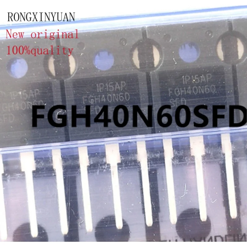 

100% New Original 10pcs FGH40N60SFD FGH40N60 TO-247 Triode Electric Welding Machine IGBT Tube 40A 600V