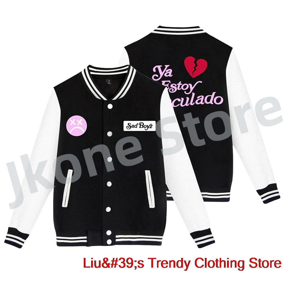 

Junior H Sad Boyz Varsity Jacket Tour Merch Cosplay Women Men Fashion Casual HipHop Streetwear