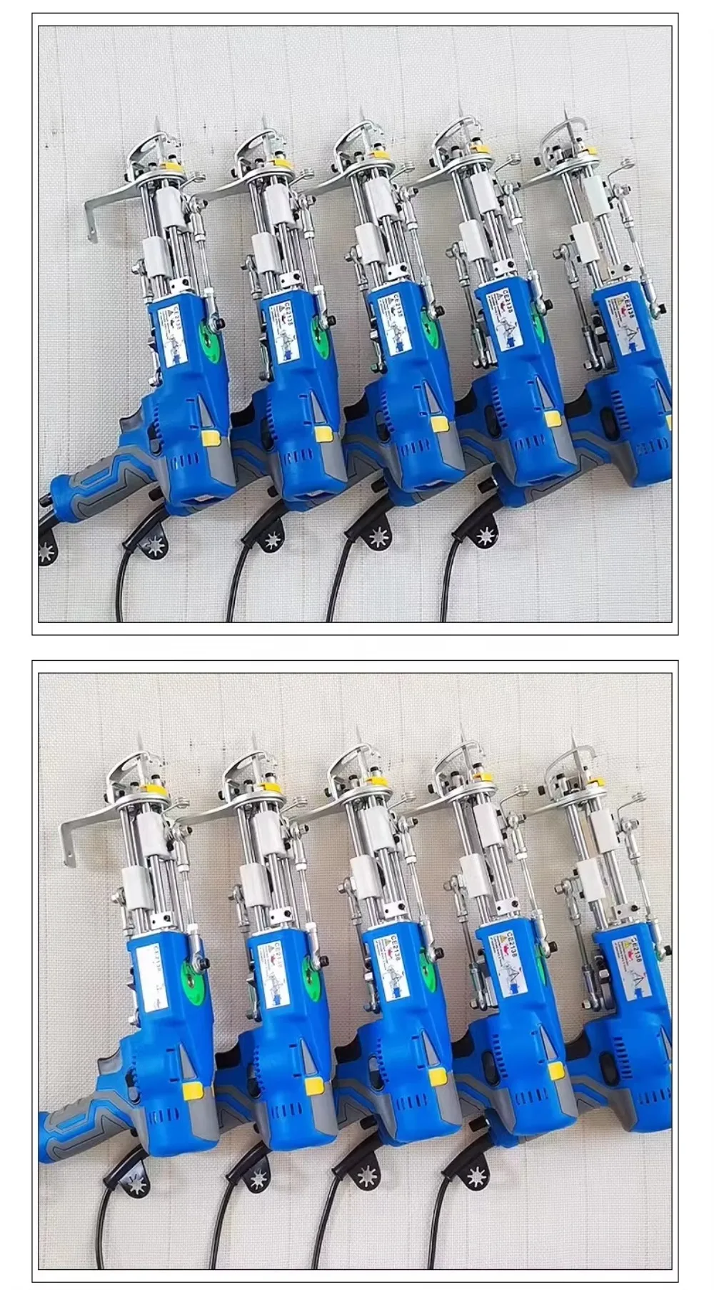 AK-V Electric Tufting Machine 2 in 1 Carpet Weaving Machine Hand Tufting Gun Cut Pile Rug Carpet Hand Tufted Gun for Rug Carpet