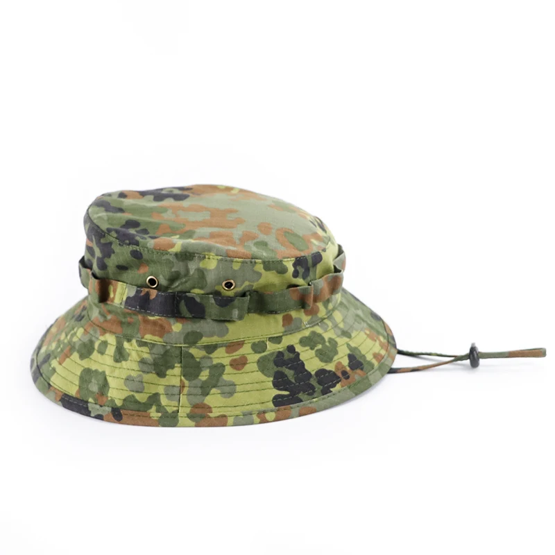 Herren Panama Hut Fischerhut Taktischer Sonnenschutz Tarnfarben Outdoor Reise Klettern Angeln Kappe Training Strand Herren Wanderhut – Detail 12