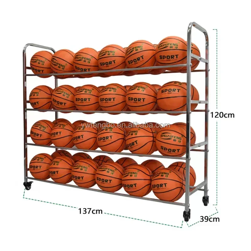 Wholesale Portable Folding Football Basketball Volleyball Cart ball storage carts