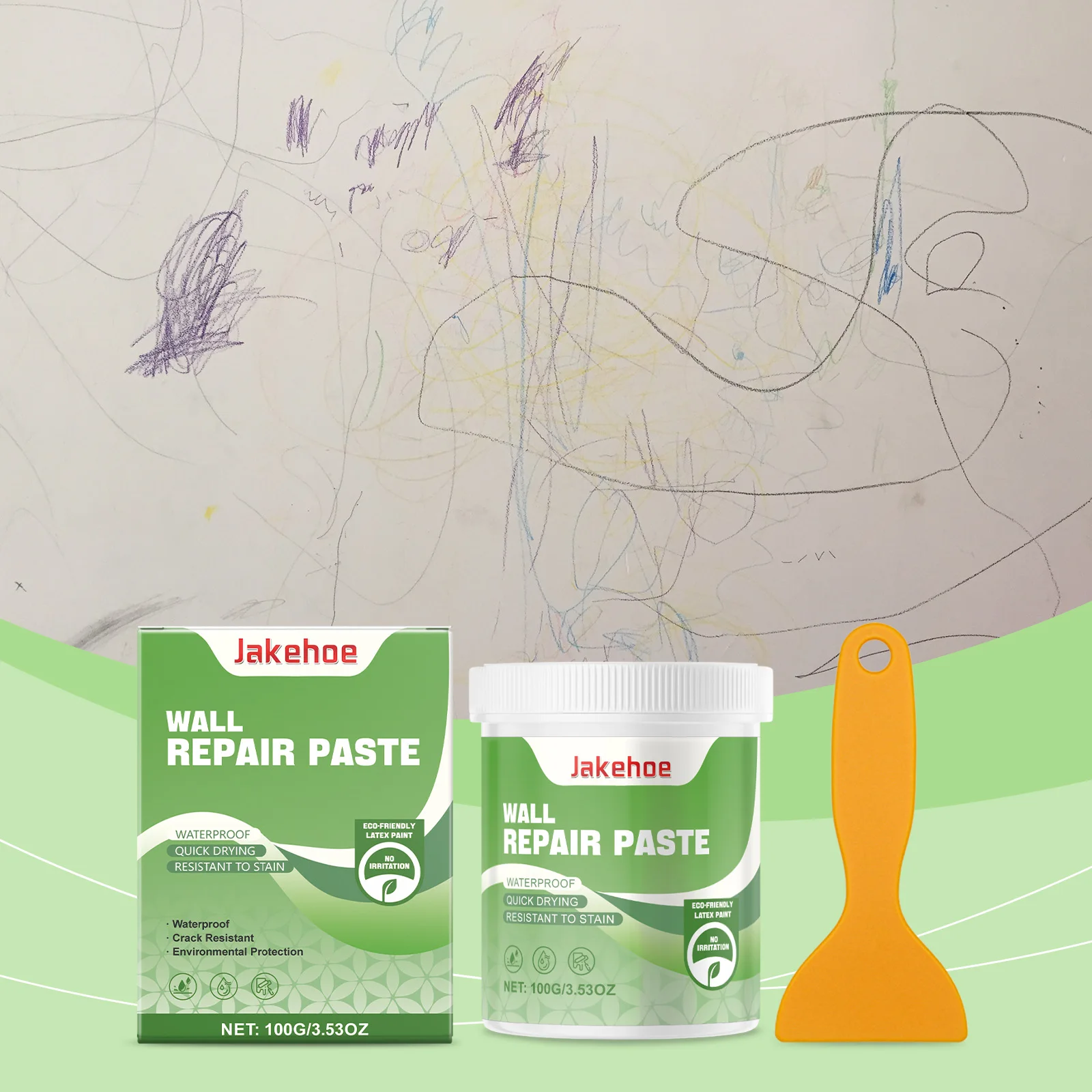 Wall Mending Agent Leak-Trapping Drywall Hole Peeling Gap Repair Paint Valid Mouldproof Quick-Drying Restore Wall Repair Paste