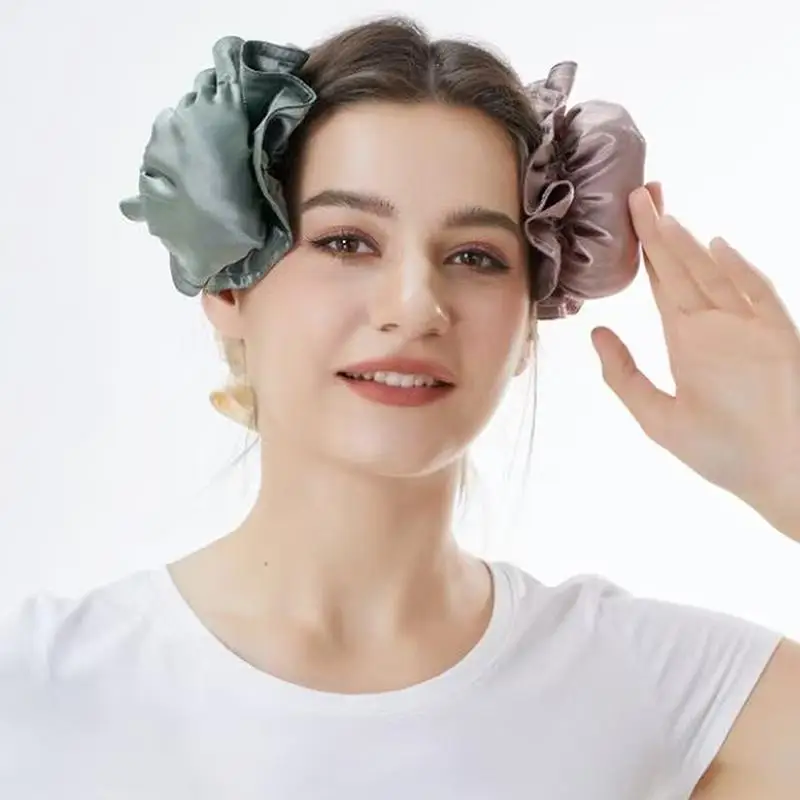 1Pcs Satin Heatless Hair Curler,Hair Rollers Heatless Curls With Hair Caps,Soft Heatless Curling Rod Headband For Long Hair