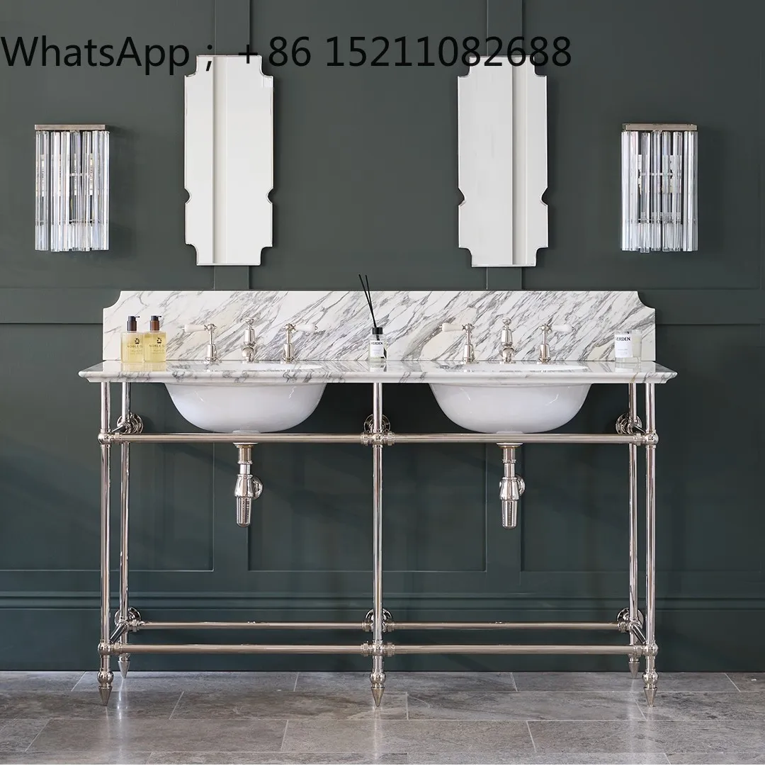 SCY wash basin bracket single-layer double-layer retro bracket stainless steel durable and strong bracket