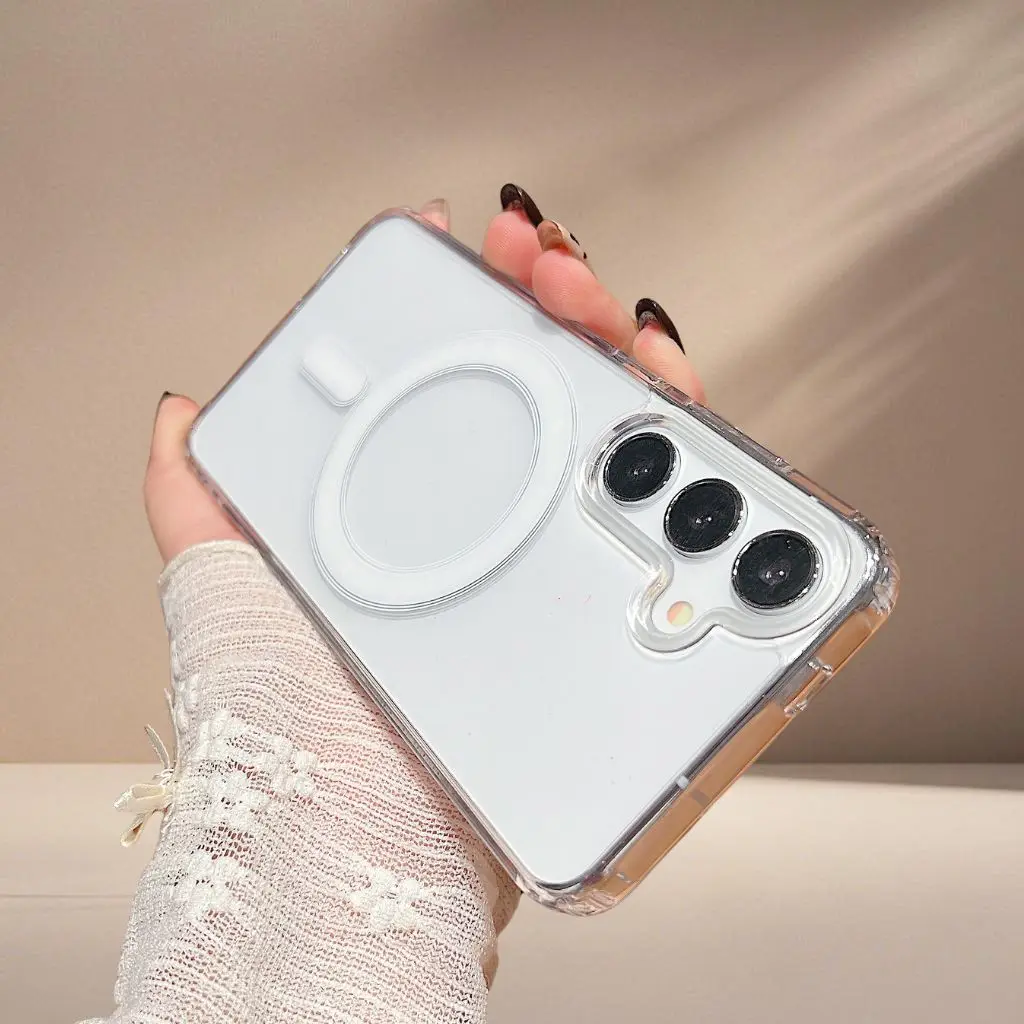for Samsung Galaxy A56/A36 Case Hard PC Shockproof Magnetic Cover with MagSafe Clear Phone Case [2025 Model]
